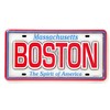 Boston Massachusetts License Plate Dual Layer MDF Magnet