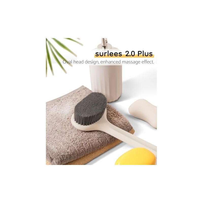 Surlees 2.0 Plus Cepillo de Espalda para la Ducha para