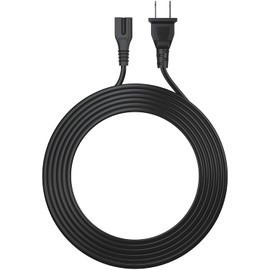 UL Listed 6ft Power Cord for Sony Radio Cassette CD Player CFD-222 CFS204 CFS-208 CFS-209 CFS-201 CFD-470 CFD-V30 CFDV20 CFDV25 CFDV30 2 Prong Polarized Power Cord Ac Cable Replacement