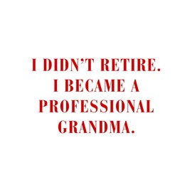 CafePress Professional Grandma BOD Red 10" Wall Clock for Livingroom, Kitchen, or Office