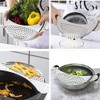 Sarini Pasta Strainer Stainless Steel Rust-Proof Pot Strainer Fruit And