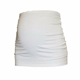 Maternity Belly Band Cover Pregnancy Baby Support Strap - White Medium One Piece