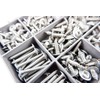 Box of 320 Assorted Flange Pozi Pan Self Tapping Screws.