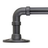 Decopolitan 5/8" Pipe Wrap Around Curtain Rod Set, 28 to