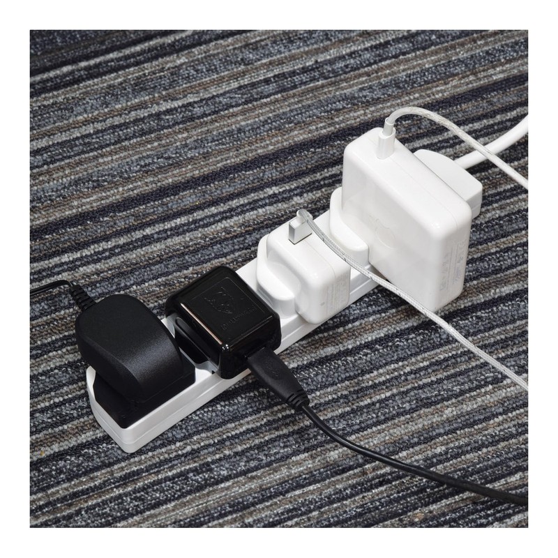 Mercury UK 4 Gang Extension Lead White 1.0m