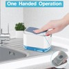 Alyvisun, Soap Dispenser Kitchen, Dish Soap Dispenser with Sponge Holder,