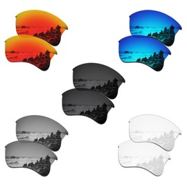 SmartVLT Set of 5 Men's Replacement Lenses for Oakley Flak Jacket XLJ OO9009 Sunglass Combo Pack S01