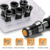 VooGenzek 6 Pieces Router Collet Chuck, 6mm 6.35mm 8mm Steel