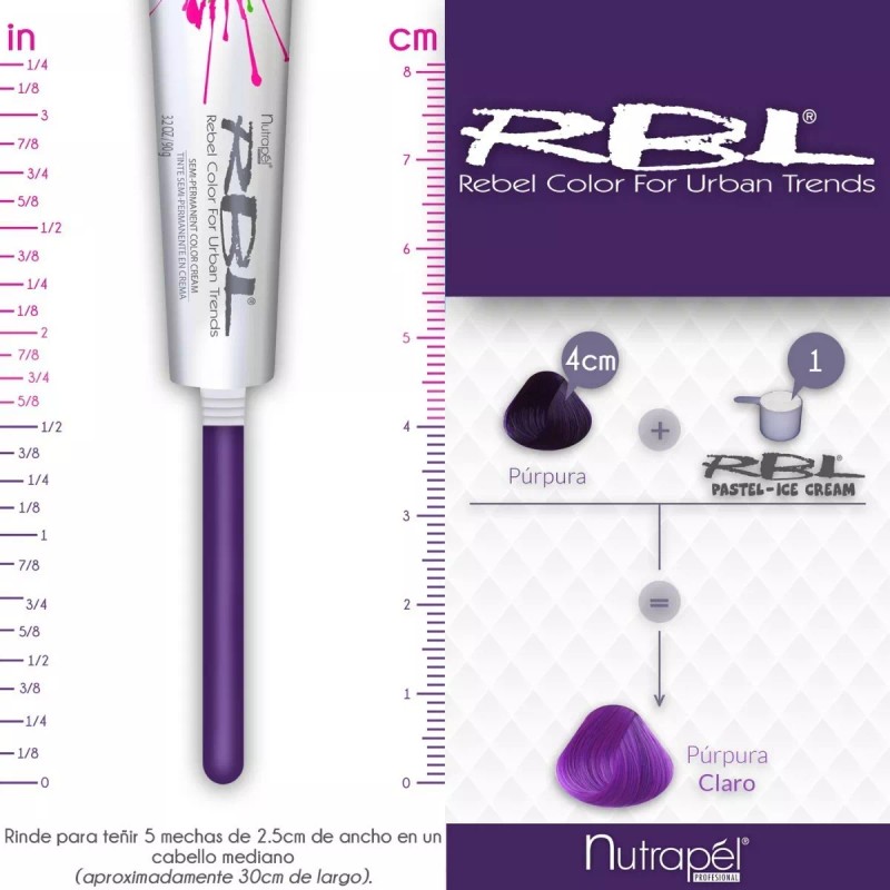 RBL Tinte Rbl Fantasía Purpura Tubo 90gr
