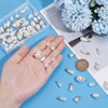 PH PandaHall 4 Sizes Teardrop Pearl Pendants 72pcs Waterdrop Pearl