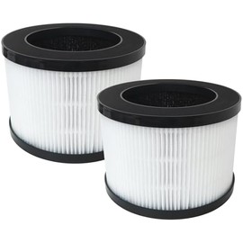 WELURE 2-Pack MK0I MK06 TZ-K1 DH-JH01 HEPA Filter Compatible for Intelabe EPI080/EP1080 Air Purifier - White
