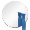 Dulles Glass 12" Round Mirror for Wall, Frameless Circle for