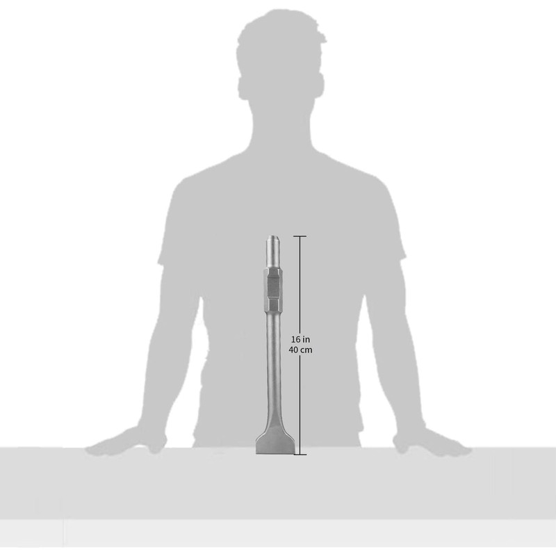 XtremepowerUS 61115 Jack Hammer Bit 1-1/8" Hex 3"x16" Flat Chisel