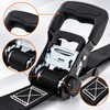 Ratchet Tie Down Straps for Cargo Securing – 4-Pack Heavy-Duty