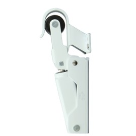 Amig - Hydraulic door closer - Controlled and quiet closing of doors - For doors up to 40 kg and 85 cm wide - 108 x 32 mm - aluminium - white
