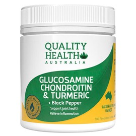 Quality Health Glucosamine Chondroitin + Turmeric 100 Tablets