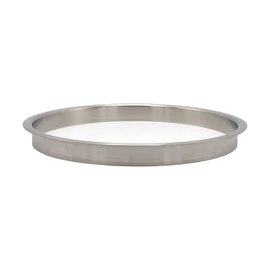 Outwater 10" (Nominal) Diameter x 1" Height 304 Stainless Steel Trash Trash Grommets for Countertop Inserted Trash Chutes