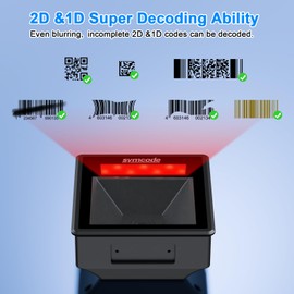 2D Embedded Barcode Scanner, Symcode 1D 2D QR Code Scanner with Auto Sensing Cell Phone Computer Screen Scan for Access Control,Locker Scan Code Payment etc