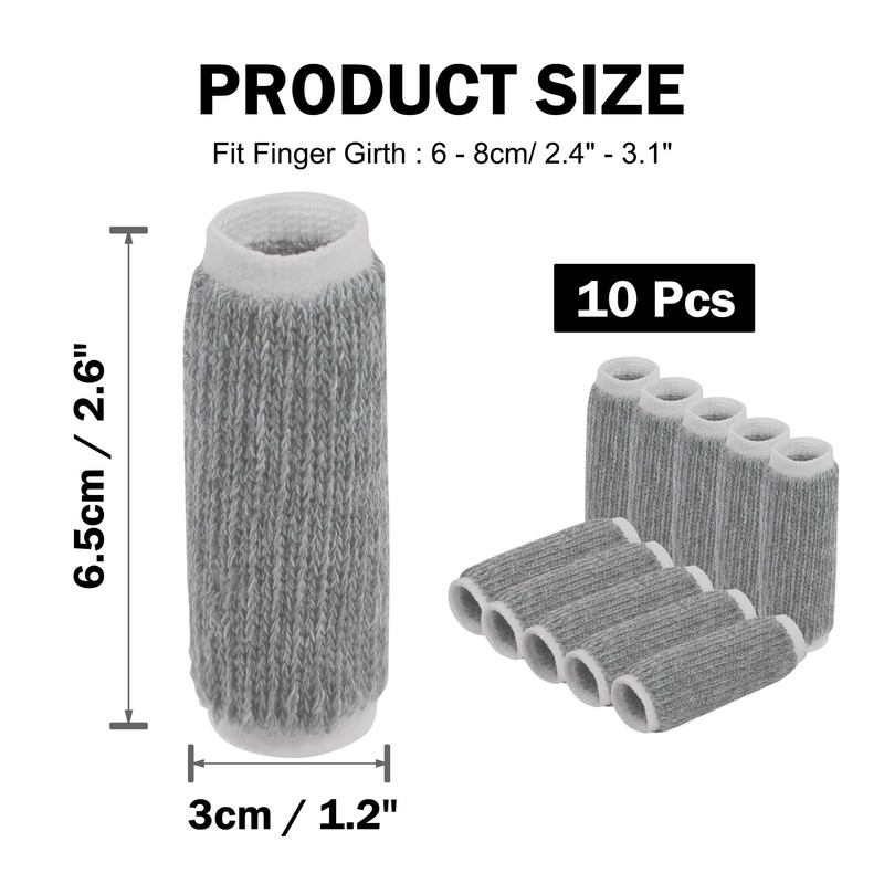 sourcing map 10pcs Finger Protectors Splints, Compression Finger Sleeves Thumb