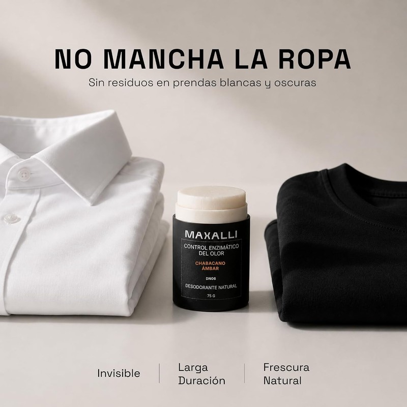 Desodorante Natural Chabacano y Ámbar en Barra Para Axilas y