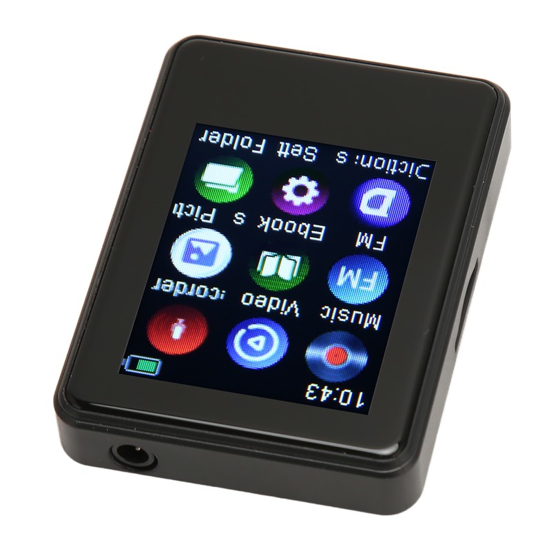 MP3 Player Bluetooth 5.0 HiFi Sound 1.77in Full Touch Screen