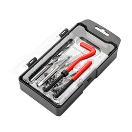 KVAEY 25 PCS Thread Repair Kit, M8×1.25 Metric Thread Repair Tool Set for Automotive Repair, Thread Repair Insert Kit with Hexagon Wrench and Drill, Universal Car Accessories