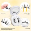 QUEWEL Magnetic Eyelashes, 1 Pair Soft Magnetic Eyelashes, Reusable Magnetic