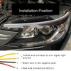 TEKSHINNY Headlight LED Strip, 2Pcs 24 Inches Flexible Dual Color
