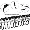 LIHAO 12 x Shower Rings Shower Curtain Hooks Stainless Steel