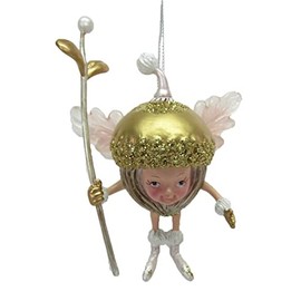 December Diamonds 79-81495 Resin Fairy Acorn Ornament 4.25 Inches