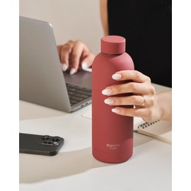 Thermo Flow® Stainless Steel Water Bottle - BPA-Free, Leak-Proof, Double-Walled Insulated Flask - Ideal for School, Outdoor, Office & Travel (Maroon, 750 ml)