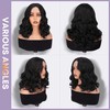 Sidaila Wigs for Women，Synthetic Lace Hairline Heat Resistant Body Wave