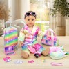K.T. Fancy 23 PCS American 18 Inch Doll Accessories Suitcase