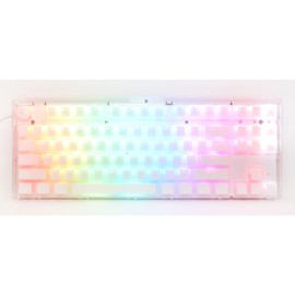 Ducky One 3 TKL Aura Clear White Hotswap RGB Double Shot ABS Mechanical Keyboard (Cherry MX Red)