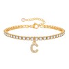 GLIJWELE Gold Bracelets for Women, 14K Gold Plated Bracelets for