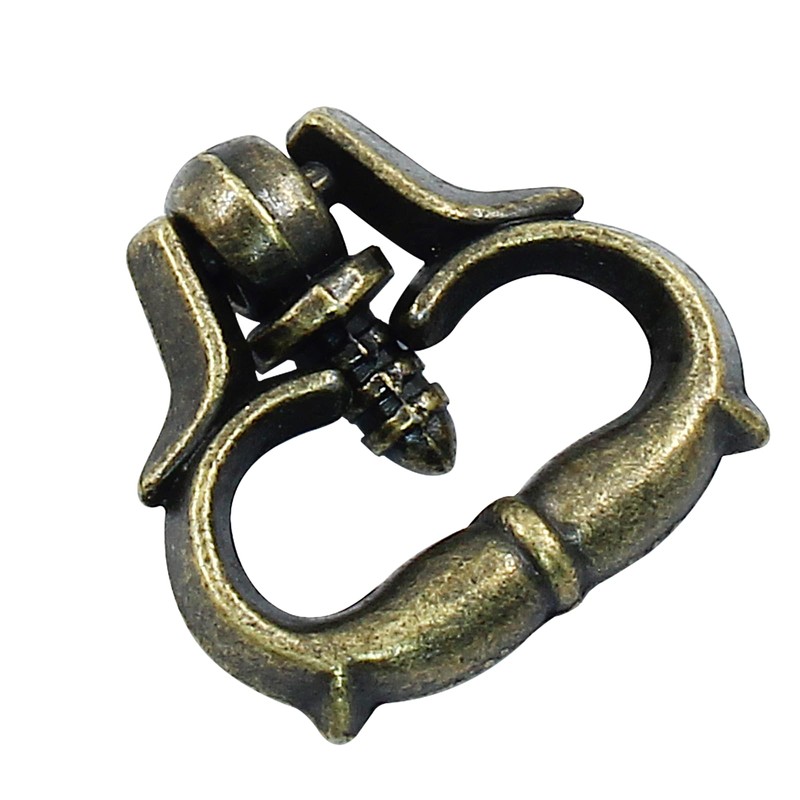 Piutouyar 20 Pcs Mini Pull Handles, Antique Bronze Cabinet Handles,