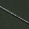 Kualitas Genuine 925 Sterling Silver Diamond Cut 1.2mm Ball Chain