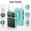 PRUNUS J-555 Pocket Radio AM FM USB-C Charging& Battery Operated,