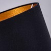 Wellmet BlackGold 6"x 6"x10" Lampshade, No Assembly Required, Classic Modern