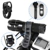 Juleioube 2 Pcs Bicycle Flashlight Mount Durable Bicycle Headlight Holder