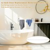 Earthtec 24 Inch Clear Adjustable Replacement Bathroom Towel Bar Rod