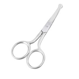 OdontoMed2011® 3.5" Mini Curved Mustache 'Nose Ear Hair Remover Scissors Trimmer w/Safety Tips