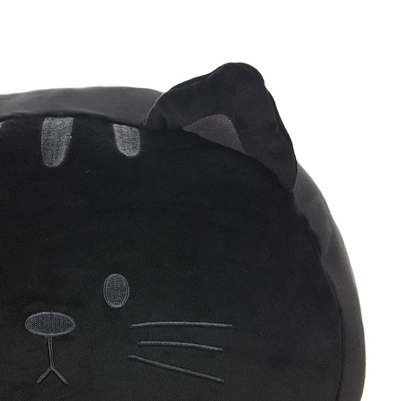 balvi Kissen Kitty Schwarz In Katzenform Flauschig und weich Polyester