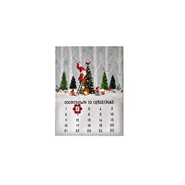Ganz MX180620 LED Light Up Gnome and Snowman Advent Calendar, 15-inch Height,