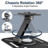 AHRLIC Desktop Projector Stand, 360° Rotation Foldable Metal Projectors Bracket,