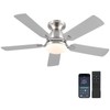Mpayel Ceiling Fans with Lights, 46'' Indoor Low Profile Ceiling