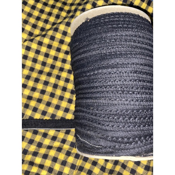 Conso 10 Yard Piece Vintage Conso NOS Fridge Trim Black
