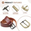 SUIKIHUM 4 Pack Metal Roller Buckles, 0.6" Adjustable Roller Buckle