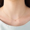 Mini Mini Pave Horseshoe Necklace, Quartz