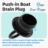Sxkxm PVC Push-in Boat Drain Plug Compatible with T. H.